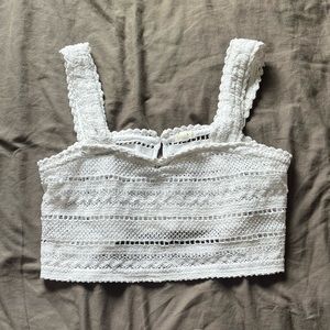 Aerie white lace cover up